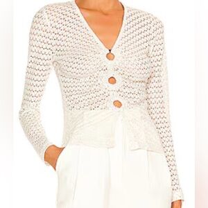 Musier Paris White Amor Top. Size 36-4. Sold at Revolve.